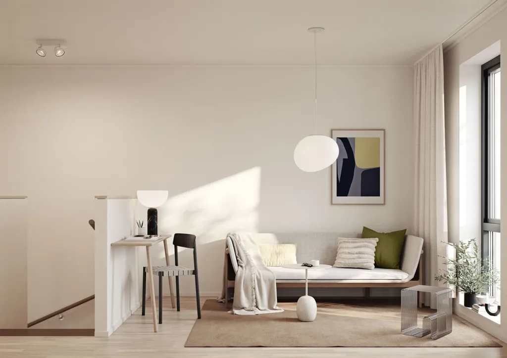 Living Room - Detached Duplex with Sea View in Nynäshamn