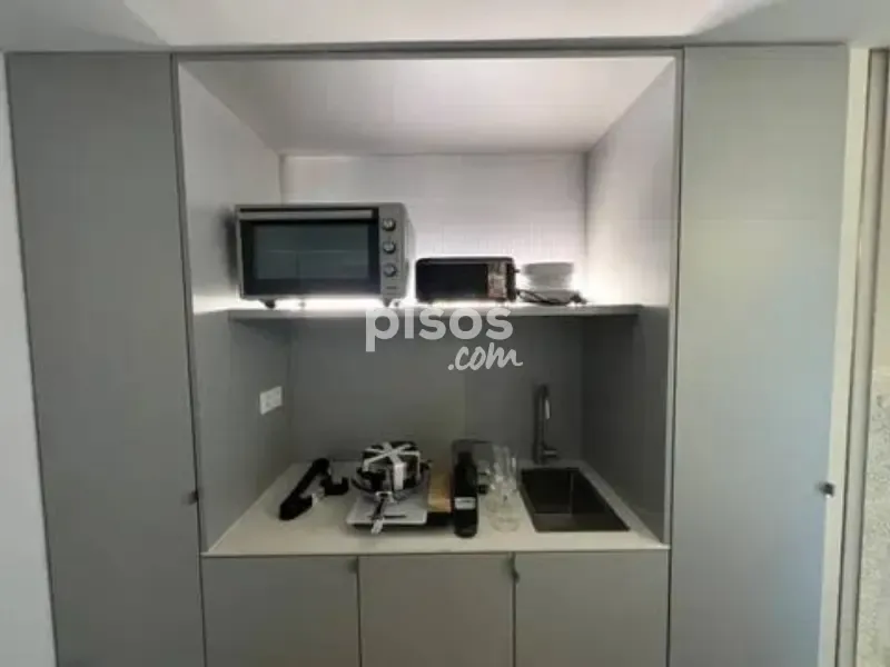 Köök - Studio with Balcony in Ciudad Universitaria, Madrid