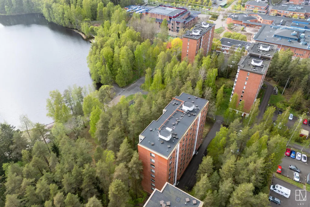 Vue aérienne - Geothermal-Heated Apartment with Sauna in Hervanta