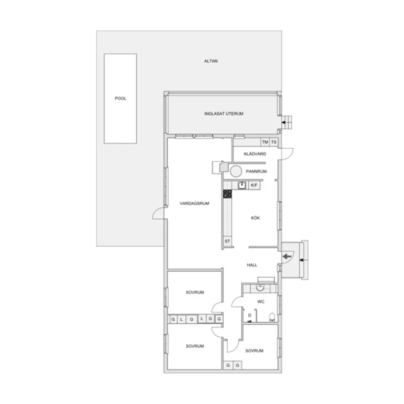 Plan - Spacious Bungalow with Sea View in Alnö