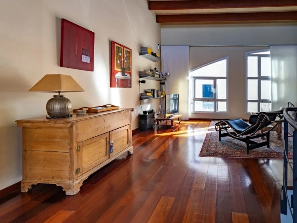 Living Room - Converted Factory House with Terraces in Mahón