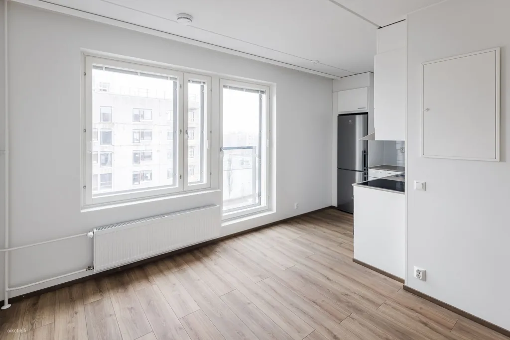 Cuisine - 1-Bedroom Flat with French Balcony in Vantaa