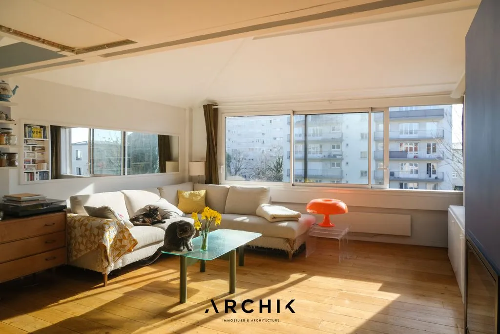 Séjour - Appartement de Luxe avec Style Unique à Bagnolet
