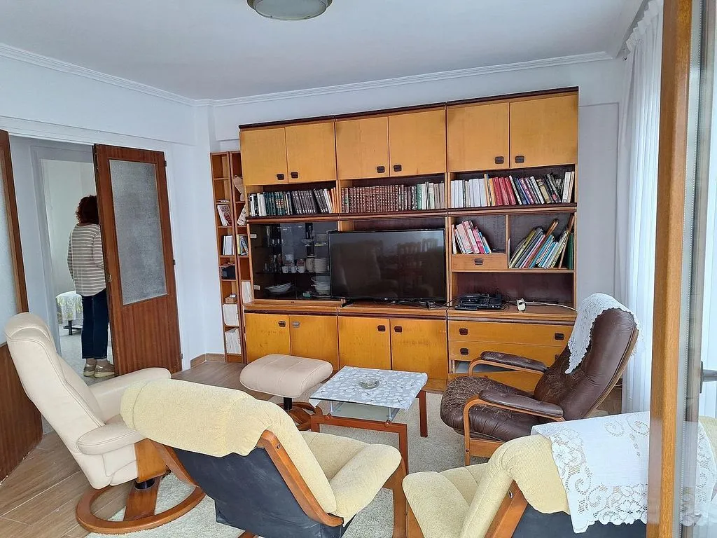 Living Room - Furnished Apartment with Terrace in Gorliz