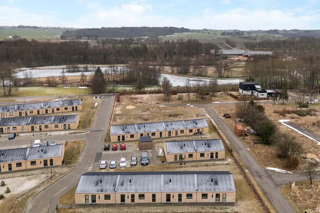Vue aérienne - Newly Built Apartments with Terraces in Tørring