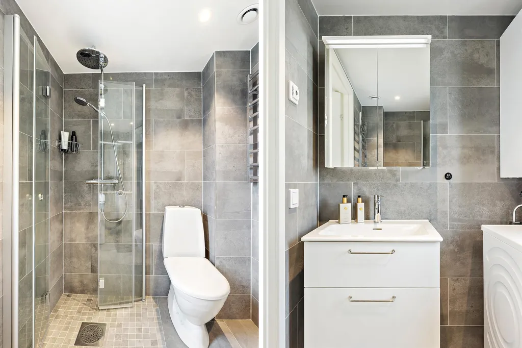 Salles de bain - Modernised Atelier Flat with Loft in Södervägen