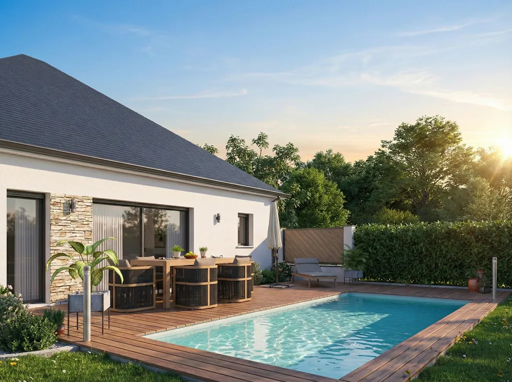 New House with Garden in Le Cellier