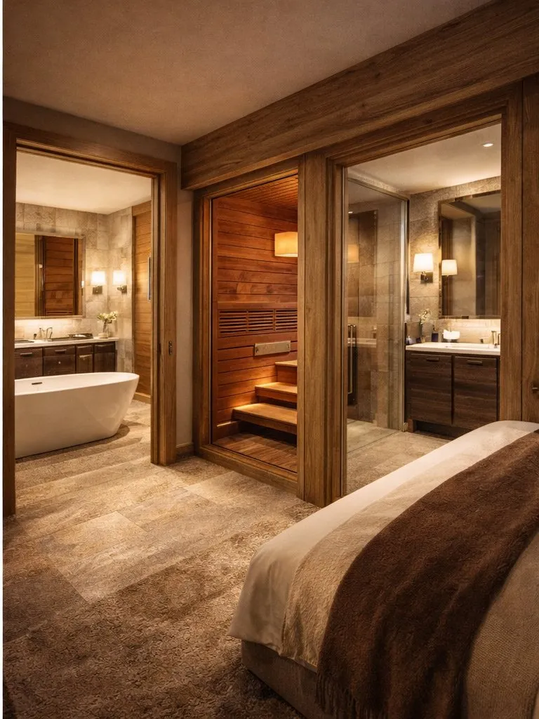 Chambres - Appartement T5 Duplex avec Triple Exposition à Megève