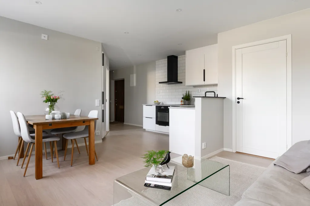 Living Room - Modern Studio Flat with Park View in Gothenburg