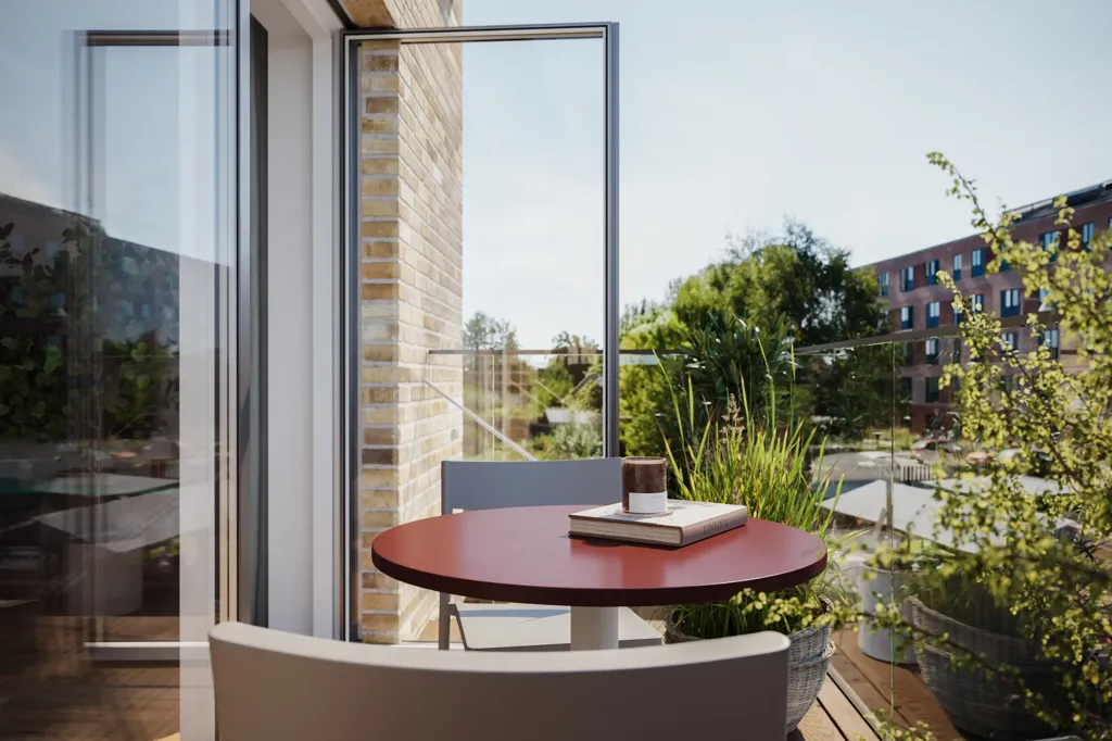 Balcon - Light 3-Room Flat with Terrace in Glostrup