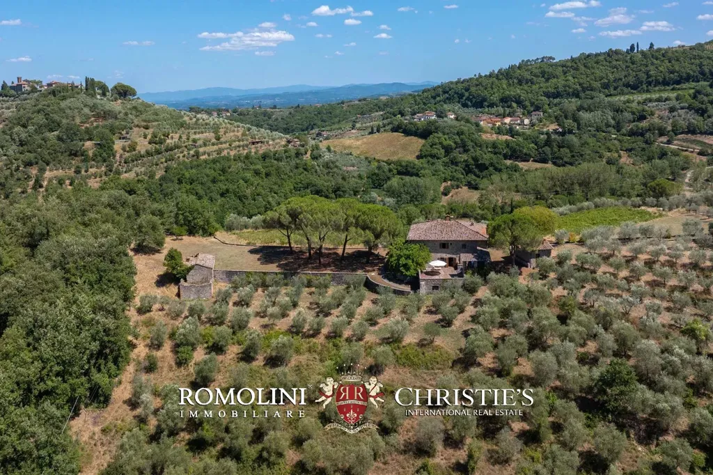 Õhuvaade - Rustic Farmhouse with Panoramic Views in Chianti