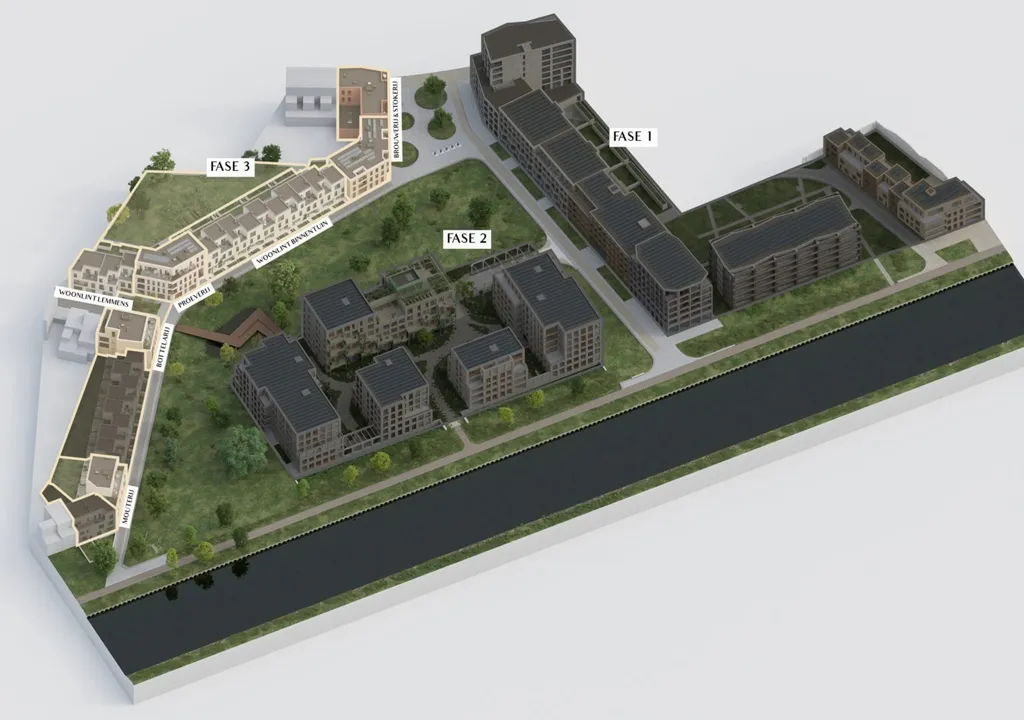 Vue aérienne - Maison avec géothermie à Mechelen