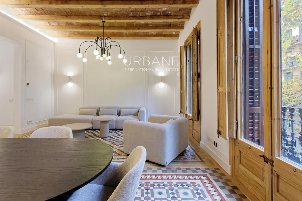 Sala da pranzo - Renovated Flat with Terraces in Eixample, Barcelona