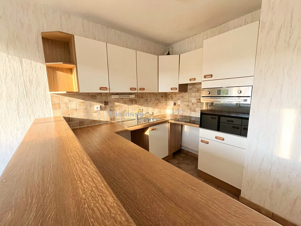 Kitchen - Flat with Sea View in Centre Ville St Brévin