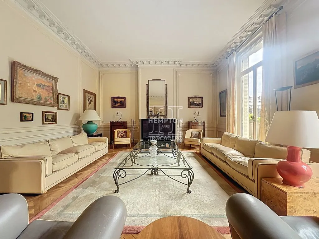 Séjour - Appartement Luxueux de 10 Pièces à La Muette, Paris