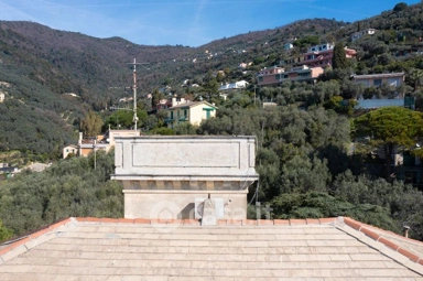 Terrace - Historic Villa with Sea View in Recco