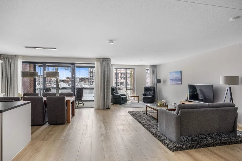 Séjour - Modern Apartment with Balcony in Sneek