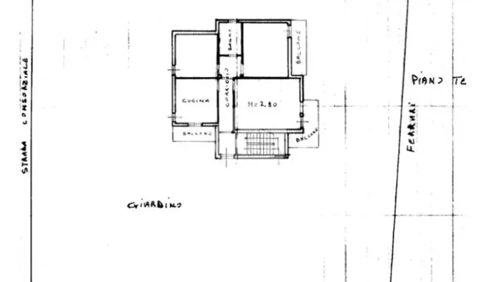 Plan - Apartment with Garden in Clusane, Iseo