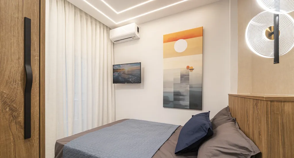 Bedrooms - Flat with Sea View in Thessaloniki
