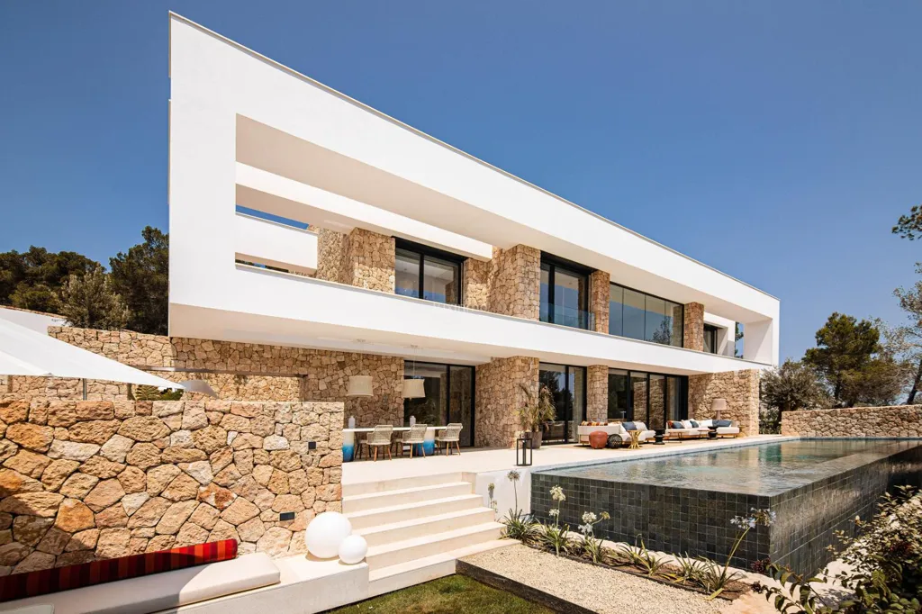 Pool - Detached Villa with Golf Course Views in Santa Eulalia