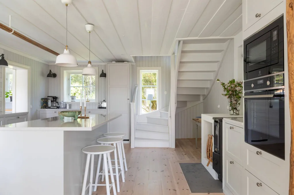 Kitchen - Holiday Home with Sea View in Norrtälje