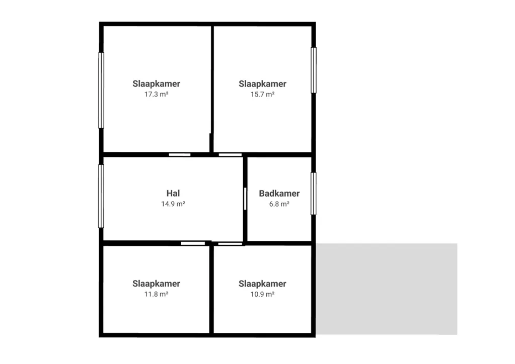Plan - Maison à Renover avec Jardin et Terrasse à Putte