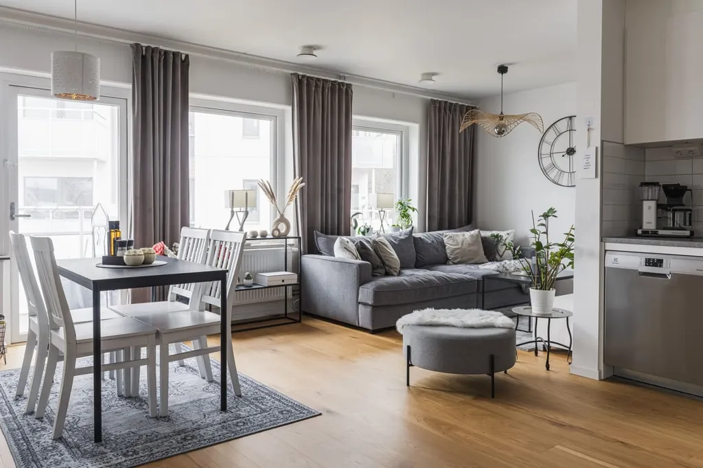 Séjour - Modern Flat with Balcony in Karlssons Äng