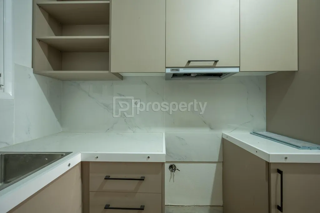 Köök - Renovated Apartment with Sea View in Patras
