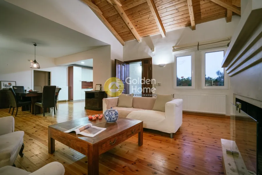 Séjour - Villa with Sea View in Arkadi - Tragaki