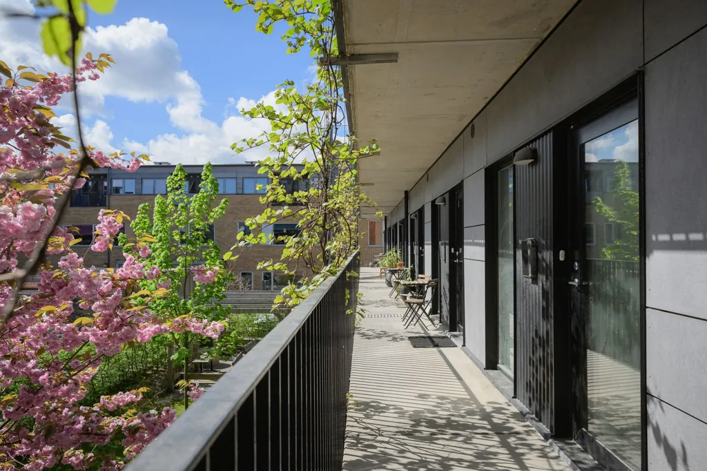 Balcon - Industrial-Style Flat with Workspace in Norra Sorgenfri