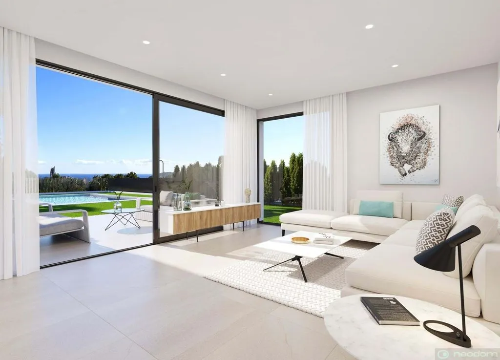 Living Room - New-Build Villa with Pool in Finestrat