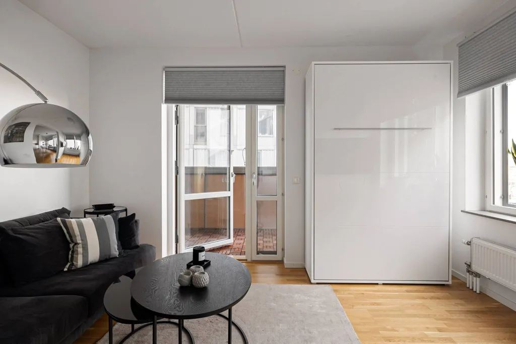 Séjour - Apartment with Balcony in Arenastaden