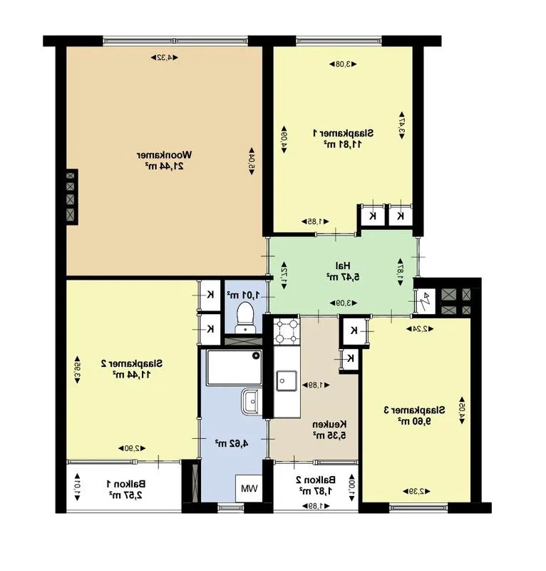 Appartement 4 pièces à Amsterdam