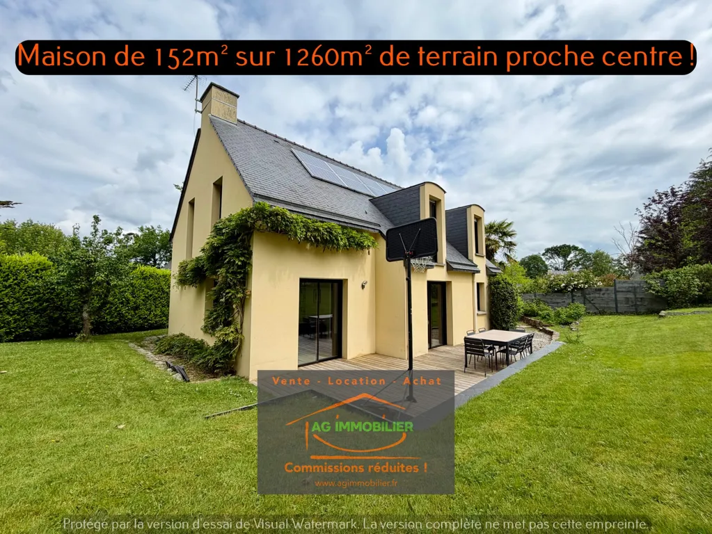 Jardin - Maison Récemment Construite avec Terrasse à Pacé