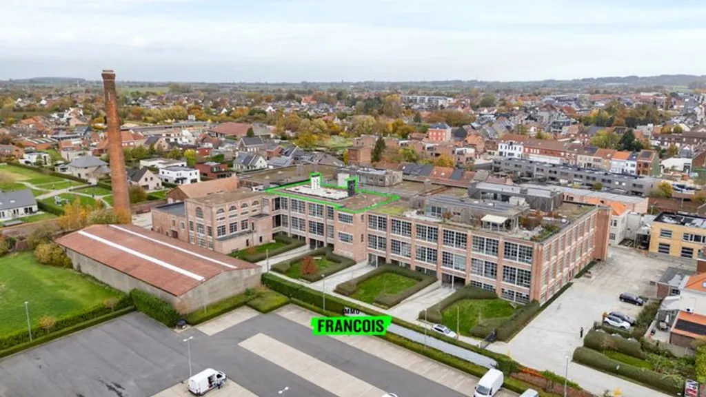 Vue aérienne - Penthouse à Construire avec Terrasse à Avelgem