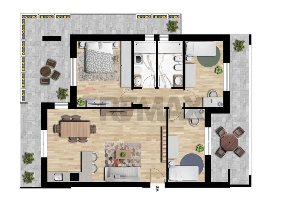 Plan - Apartment with Sea View in Bari