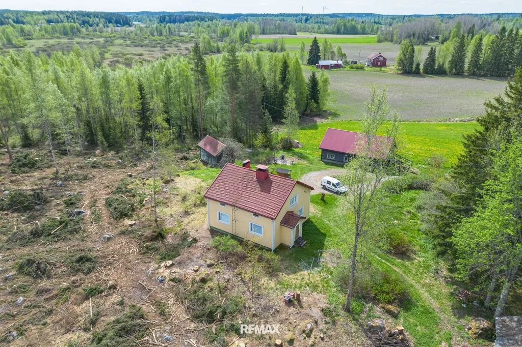 Vue aérienne - Detached House with Sauna in Lahdenperä