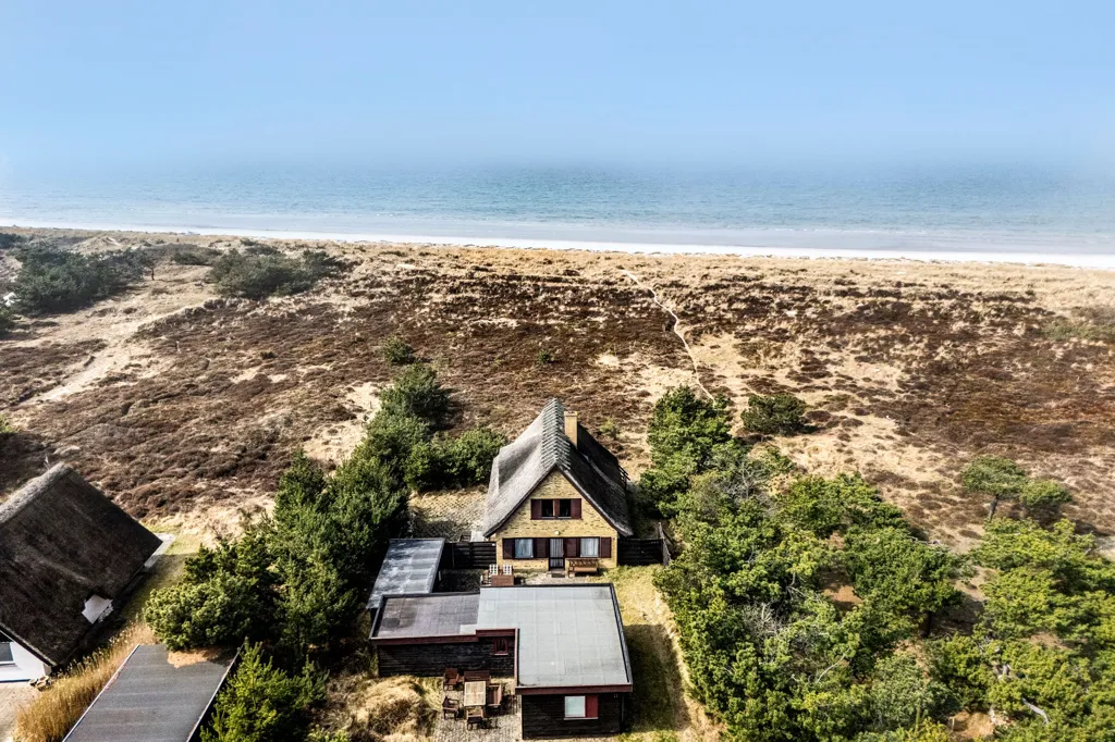 Aerial - Cottage by Gudmindrup Strand in Højby