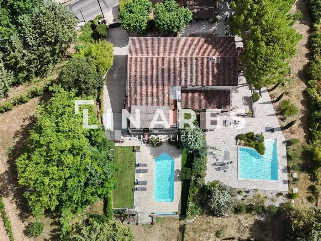Vista aerea - Divided Villa with Pool in Le Tholonet