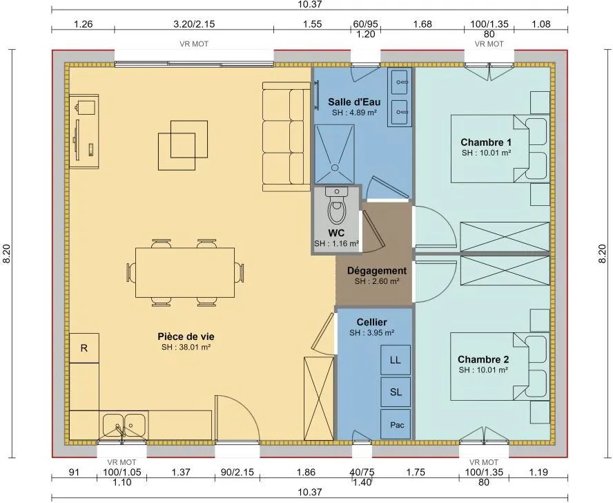Plaan - New House with Garden in La Jarrie