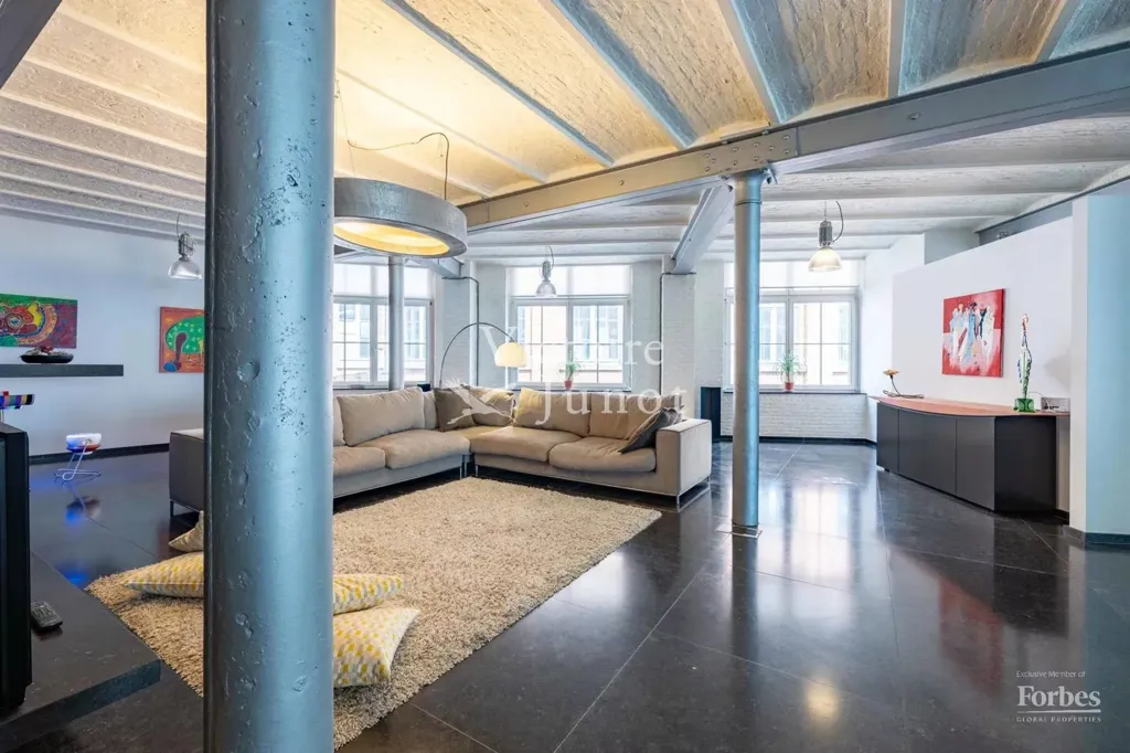 Séjour - Loft 2 Chambres avec Parking à Bruxelles