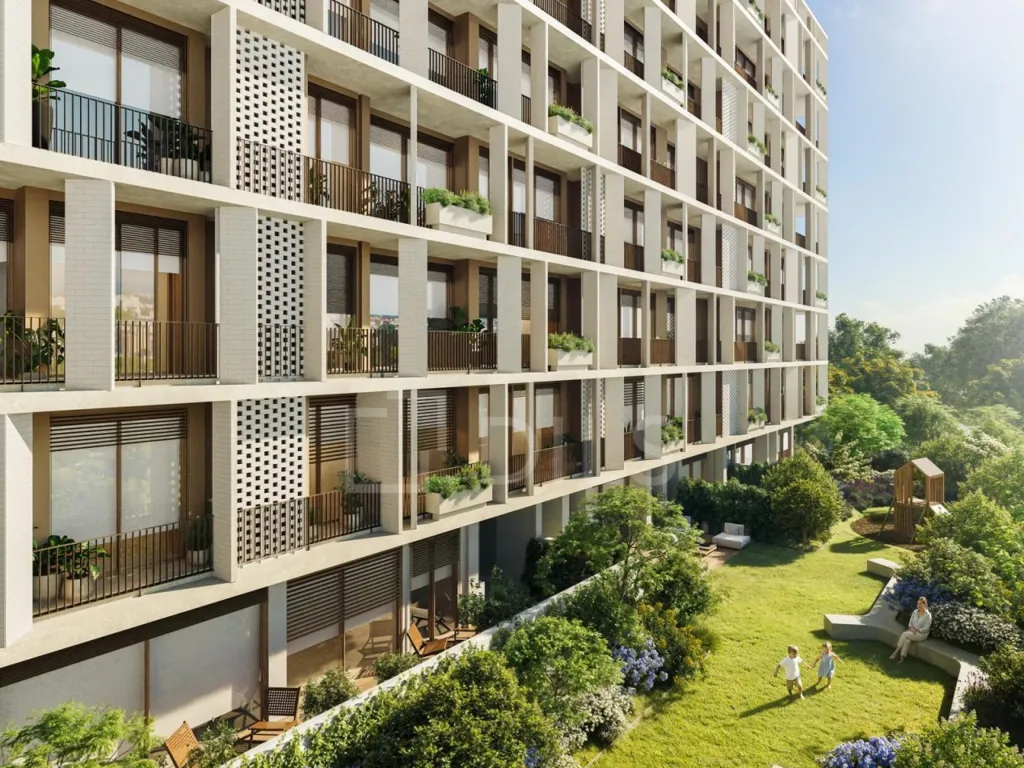 Õhuvaade - Contemporary Apartment with Balcony in Requesende, Porto