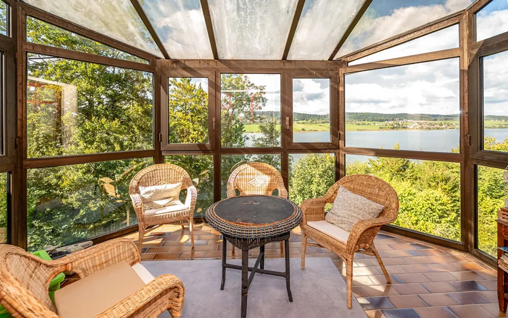 Terrass - 1930s House with Lake View in Malbuisson