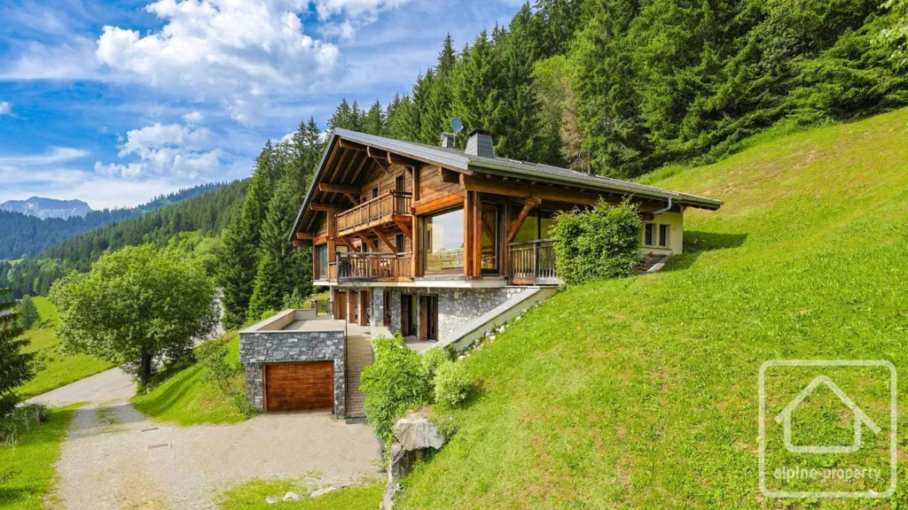 Õhuvaade - Luxury Chalet with Panoramic View in Châtel
