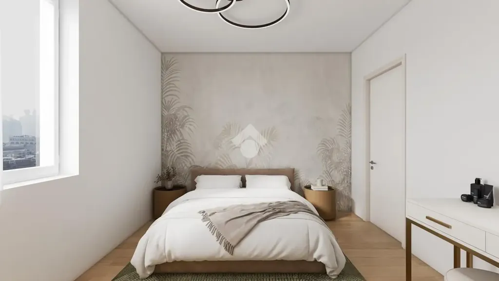 Chambres - Rear-Facing Apartment with Balcony in Brescia