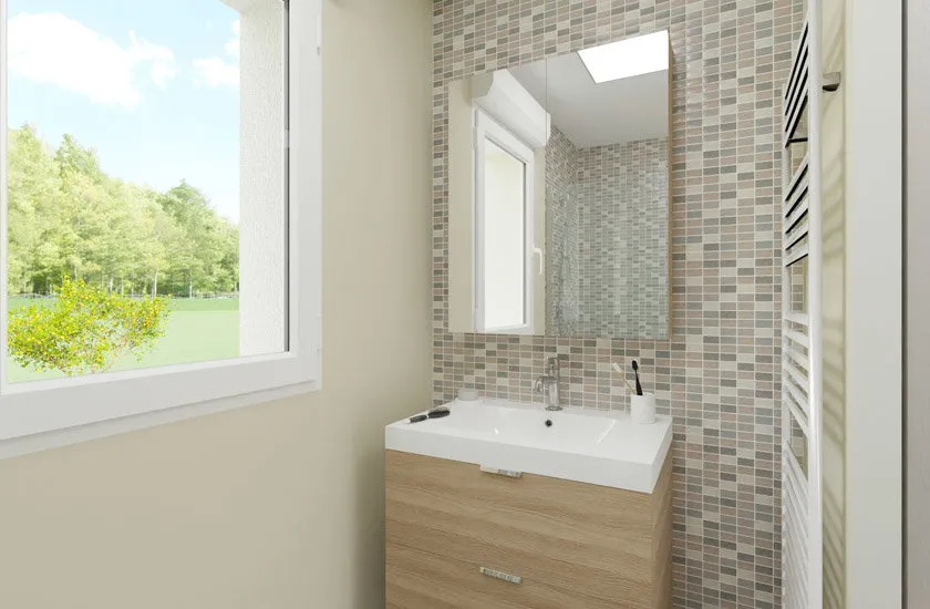 Bathrooms - Contemporary House with Garden in Brie-Comte-Robert
