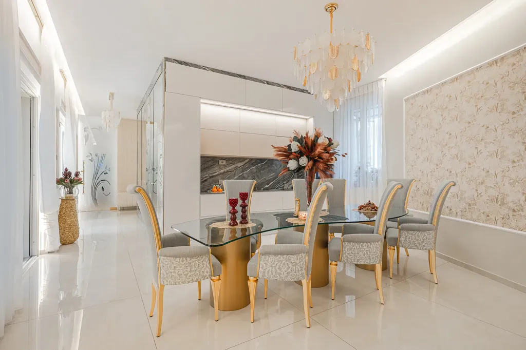 Salle à manger - Penthouse with Panoramic Terrace in Milan