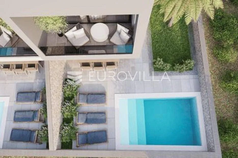 Vista aerea - Designer Villa with Pool in Ližnjan