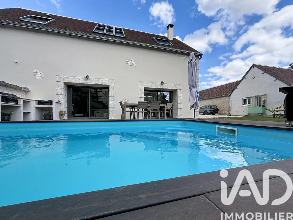 Piscina - Renovated Farmhouse with Pool in Montrichard