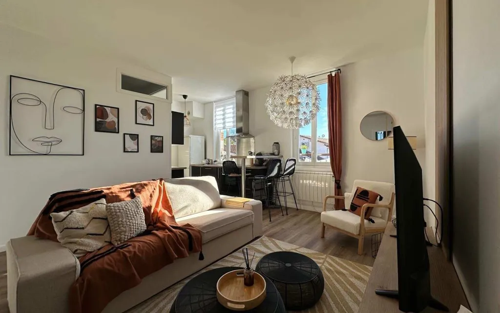 Séjour - Appartement 3 pièces à Soustons